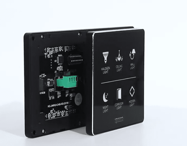 Smart touch  102*102mm black tempered glass wall switch with LED backlight: Enhance Your Home with a Stylish Smart Touch Wall Switch with LED Backlight | Create a Modern Look - Image 4