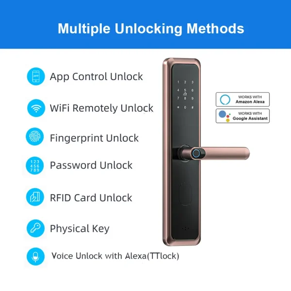 Intelligent Smart Tuya APP Remote Control Door Lock: Upgrade Your Home to a Better Security System | Make Home Access Easier - Image 6