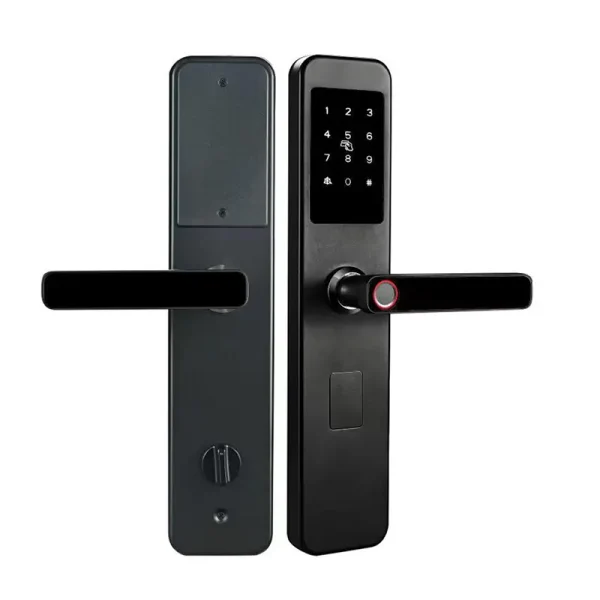 Waterproof Tuya WIFI APP Cerradura Digital Door Lock Aluminum Biometric Fingerprint Door Handle Keyless Smart Lock - Image 3