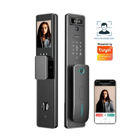 3D Face Recognition WiFi Door Lock with Camera: Unlock Innovation - Next-Gen Advanced Security WiFi Door Lock with Camera With Multi-Mode Unlock Access