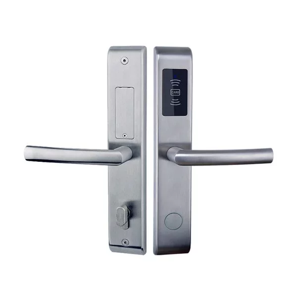2023 HUNE American Standard Mortise Rfid Hotel Card Door Lock System With Free Management Software Hotel Lock