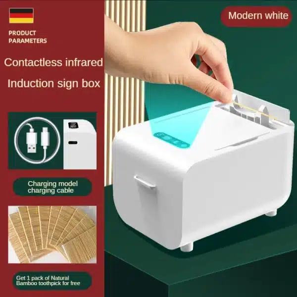 Upgrade Your Dental Hygiene: Automatic Toothpick Dispenser for Easy Accessibility. Simplify Your Toothpick Routine with This Innovative Device - Image 2