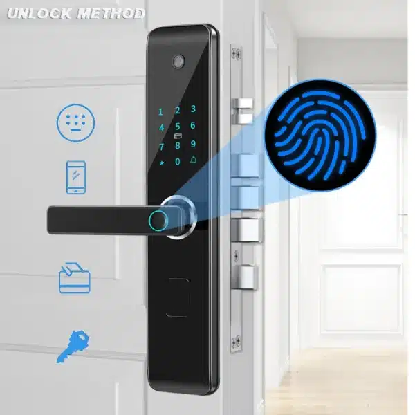 Smart TT Door Lock: Unlock Your Door with Just a Touch of Your Fingerprint | Custom Hotel Intelligent Lock - Image 4