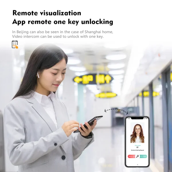 Eseye Tuya Door Lock Wifi Fingerprint Fully Automatic Intelligent Camera Zigbee Smartlock Smart Locks - Image 4