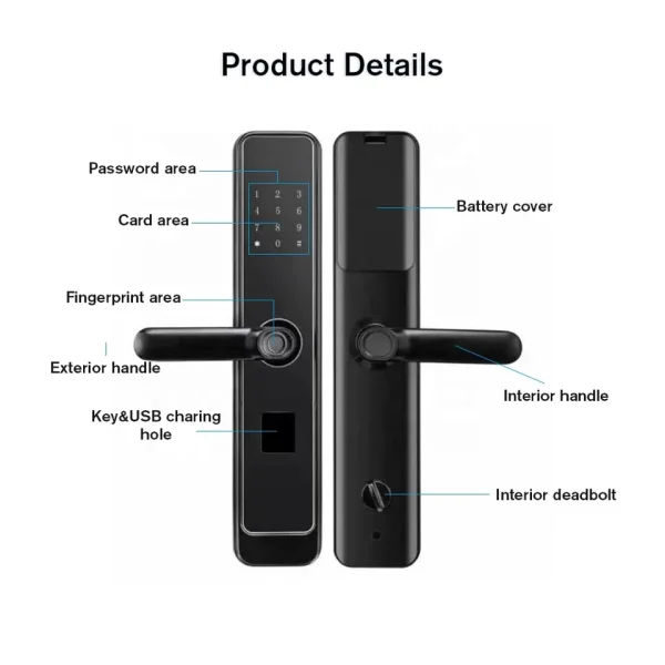 Fingerprint Electric Deadbolt: Enjoy Peace of Mind With This Advanced Fingerprint Electric Deadbolt | Biometric authentication | Fingerprint scanner - Image 2