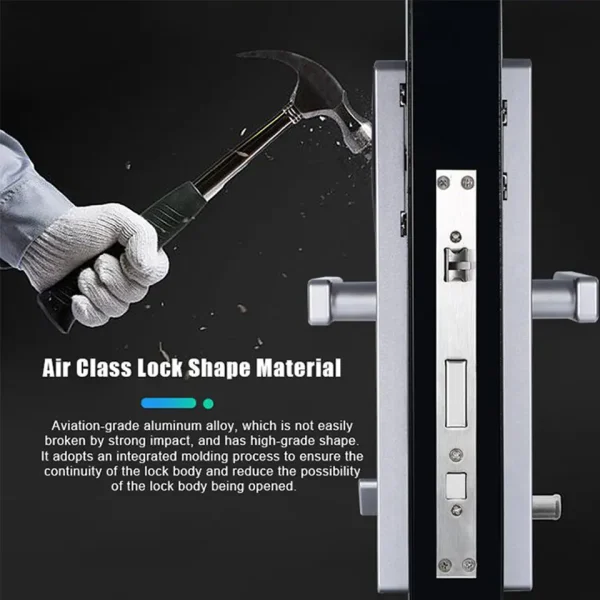 Hotel and School Door Lock System Wooden Keyless Digital Wifi Electronic QR Code Smart Door Lock - Image 4