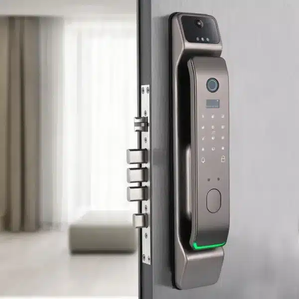 Luxury Grey High Quality 3D Face recognition Smart Lock App Phone Control Fingerprint Smart Home Wifi Tuya Door Lock