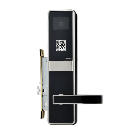 Hotel and School Door Lock System Wooden Keyless Digital Wifi Electronic QR Code Smart Door Lock