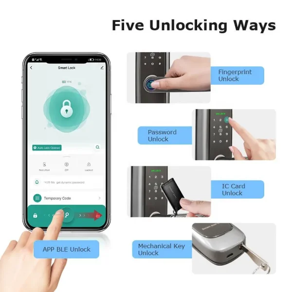 Experience Cutting-Edge Security: Your Fingerprint is Your Key with Our Smart Digital Lock - Image 6
