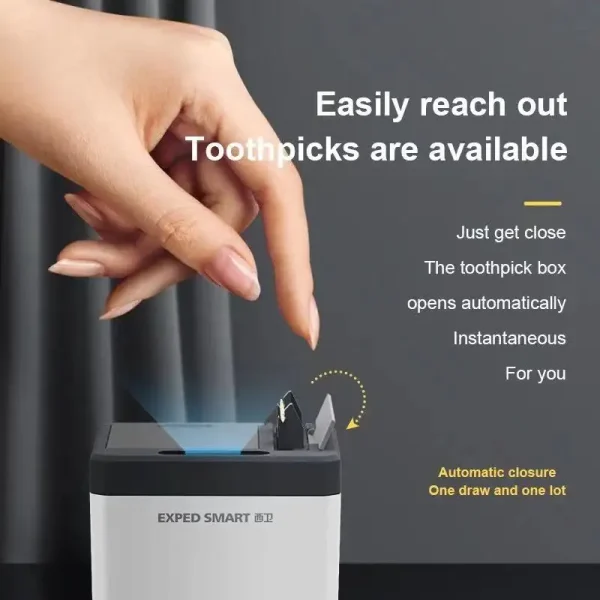 Automatic Toothpick Dispenser, Smart Toothpick Holder Box, Infrared Sensor Toothpick Box for Home Restaurant - Image 4
