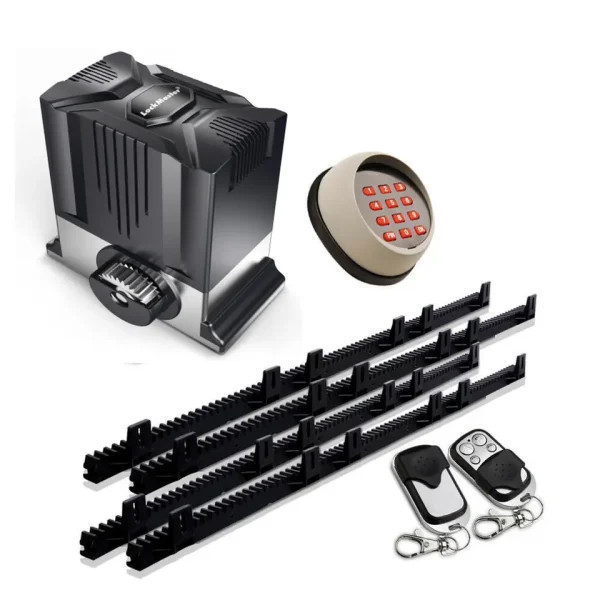 Smart 1500Kg Lockmaster Automatic Sliding Gate Opener Chain Drive Motor for Heavy Driveway Slide Gates AC Powered with & iOS & Android - Image 5