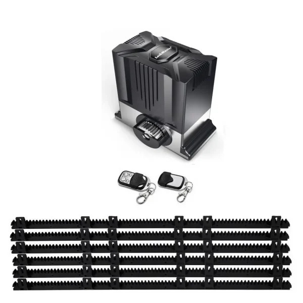 Smart 1500Kg Lockmaster Automatic Sliding Gate Opener Chain Drive Motor for Heavy Driveway Slide Gates AC Powered with & iOS & Android - Image 4