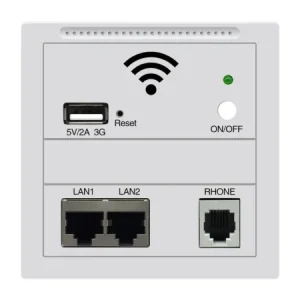 802.11N 300Mbps In Wall Wireless Access Point Mt7628 indoor WIFI Router For Smart Home Support AC110 240V POE 802.3AF USB Router