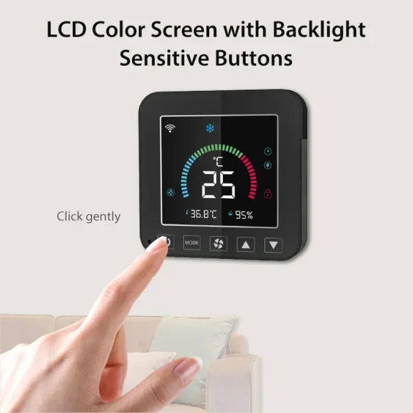 Smart Thermostat For Air Conditioners: WiFi-Enabled, LCD Display, and App-Based Remote Management for Your Air Conditioners - Image 3