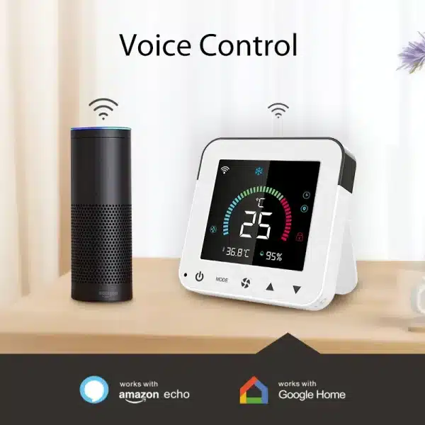 Smart Thermostat, WiFi Programmable Digital Thermostat for Home Air Conditioner, Energy Saving, Remote Control