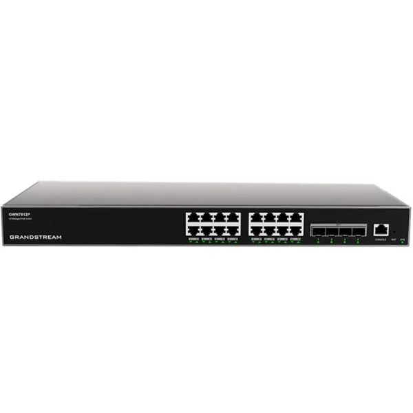 Grandstream GWN7812P 16-Port Gigabit Enterprise Layer 3 Managed PoE Network Switch - Image 6