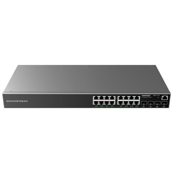 Grandstream GWN7812P 16-Port Gigabit Enterprise Layer 3 Managed PoE Network Switch