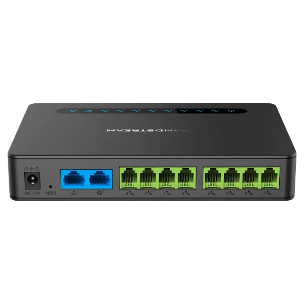 Grandstream HT818 Analog FXS IP Gateway - 8 Port + NAT Router: Ensure Reliable Communication | Supports 2 SIP Profiles Through 8 FXS Ports - Image 2