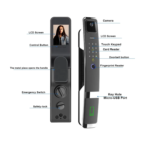 3D fingerprint smart Lock for home