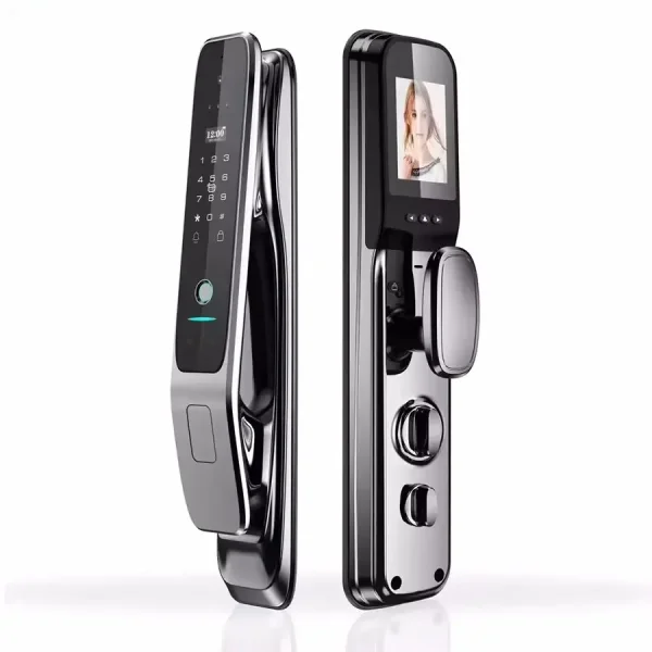 WiFi 3D Face Recognition Electronic Lock, Biometric Fingerprint Lock, Smart Door Lock, Key Card NFC Camera Electronic Lock