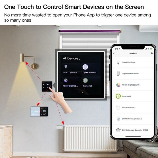 Tuya Smart Home Multi-functional Touch Screen Control Panel - Image 4