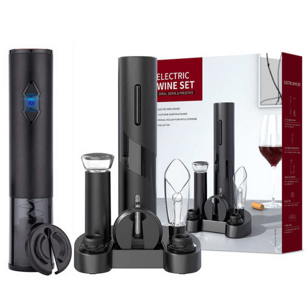 Red Wine Gifts Battery Operated Automatic Cordless Electric Wine Bottle Opener - Image 2