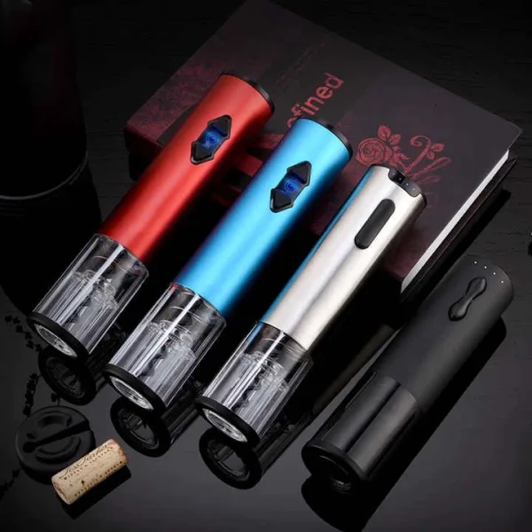 Red Wine Gifts Battery Operated Automatic Cordless Electric Wine Bottle Opener - Image 6