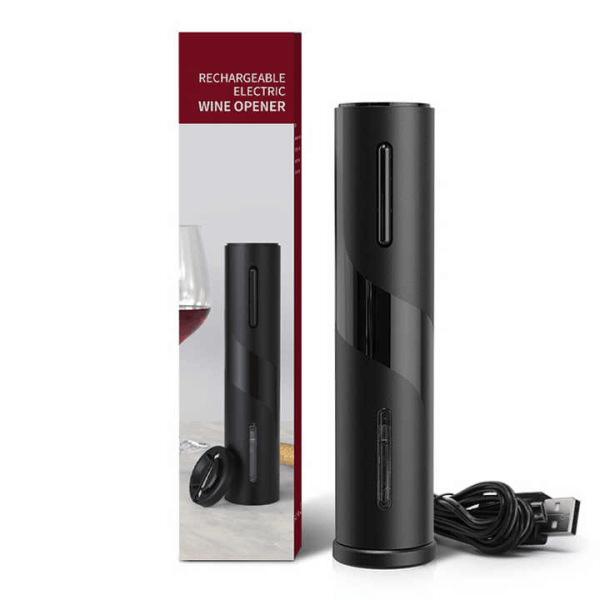 Automatic Rechargeable Electric Corkscrew Wine Bottle Opener With Foil Cutter
