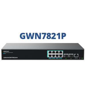 Grandstream GWN7821P 8-Port Multi-Gigabit PoE+ Layer 3 Network Switch