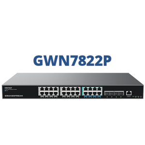 Grandstream GWN7822P Multi-Gigabit 24-Port PoE+ Layer 3 Managed Switch
