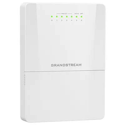 Grandstream GWN7710R - Outdoor Layer 2 PoE+ Switch | 6-Port Managed