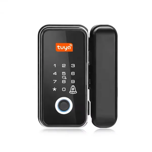 JBLYU Tuya Smart Fingerprint Glass Door Lock – Ultimate Keyless Security with Bluetooth App Control - Image 5