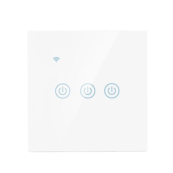 EU Standard Smart WiFi Glass Touch Wall Switch 3 Gang – Works With or Without Neutral, Alexa & Tuya Compatible - Image 4