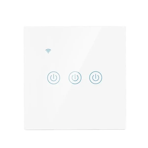 EU Standard Smart WiFi Glass Touch Wall Switch 3 Gang – Works With or Without Neutral, Alexa & Tuya Compatible - Image 4