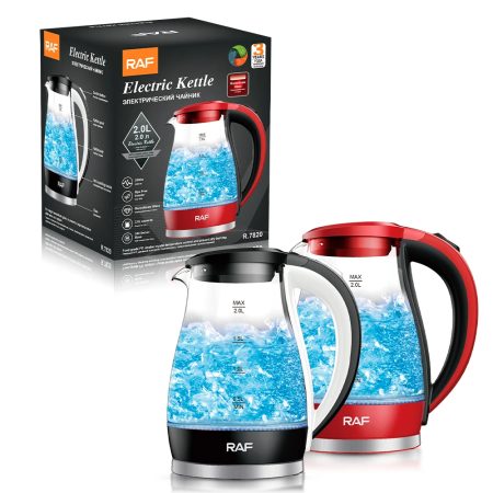 RAF Electric Glass Water Kettle – 2L, 2000W, BPA-Free