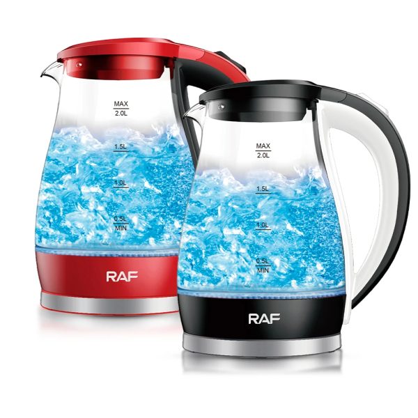 RAF Electric Glass Water Kettle – 2L, 2000W, BPA-Free - Image 5