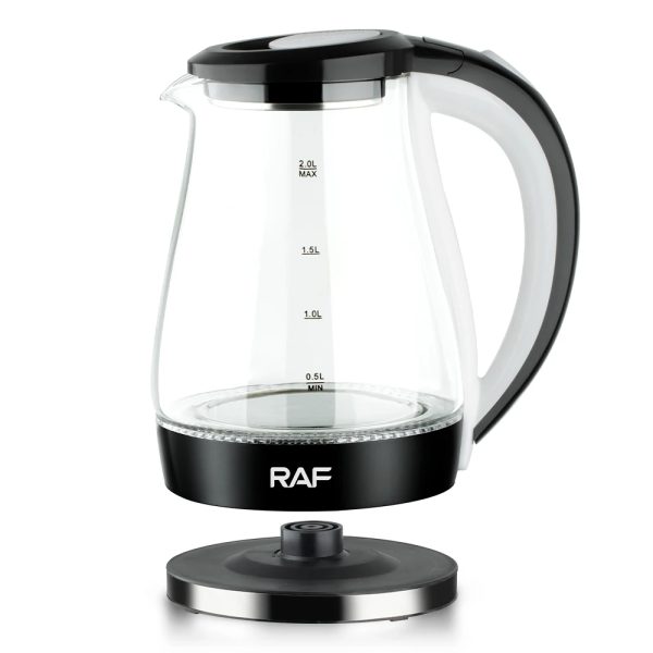 RAF Electric Glass Water Kettle – 2L, 2000W, BPA-Free - Image 6