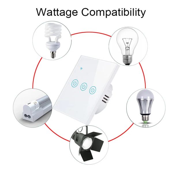 2-Gang Zigbee Tuya WiFi Smart Switch – Model 1071ZC-2 for Modern Smart Homes - Image 3