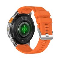 K65 Outdoor Sport Smart Watch for Men & Women with Flashlight, 1.43" AMOLED Round Screen, Silicone Strap, Health Monitoring Smartwatch