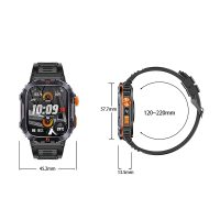 NX20 Outdoor Smart Watch with 4GB Memory, Local Music Player, Strong Flashlight, IP68 Waterproof Sports Smartwatch 2024