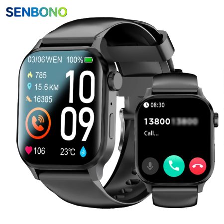 SENBONO G93 Smart Watch OLED Display IP68 Waterproof BT Call Fitness Tracker