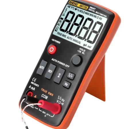 ANENG AN113A Digital Multimeter True RMS with Temperature Tester 4000 Counts Auto-Ranging AC/DC Transistor Voltage Meter