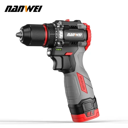 16.8V Li-ion Cordless Brushless Impact Drill Wrench 500W Power Tool for Wood & Steel