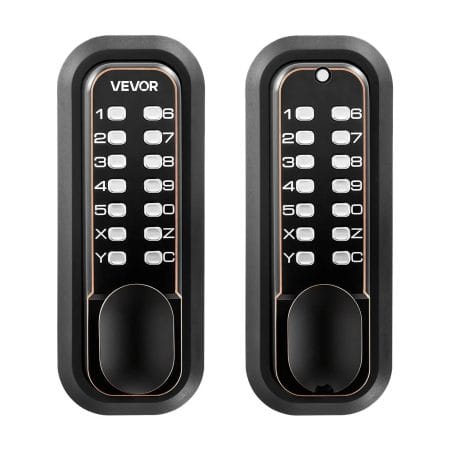 2.0 Code Upgrade Mechanical Keypad Door Lock – Double-Sided Keyless Entry Security Lock