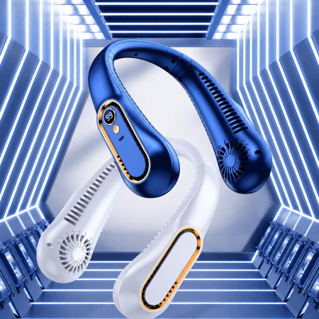 foldable bladeless neck fan