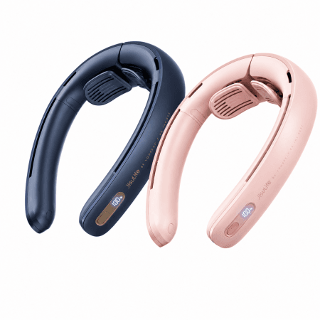 USB wearable rechargeable neck fan